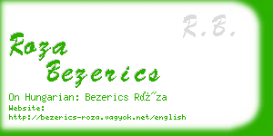 roza bezerics business card